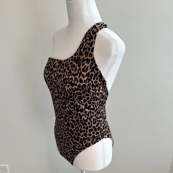 Victoria's Secret Leopard Print One-Shoulder One Piece - Picture 7 of 9